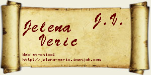 Jelena Verić vizit kartica